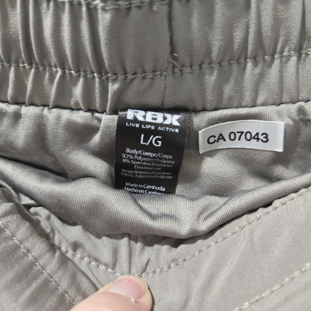 RBX Grey Laser Cut Athletic Shorts - Picture 5 of 5
